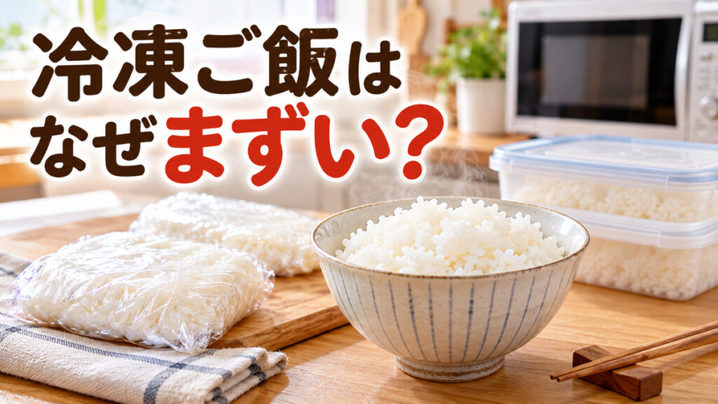 冷凍ご飯はなぜまずくなる？ラップと保存容器、解凍方法で味は変わるのか